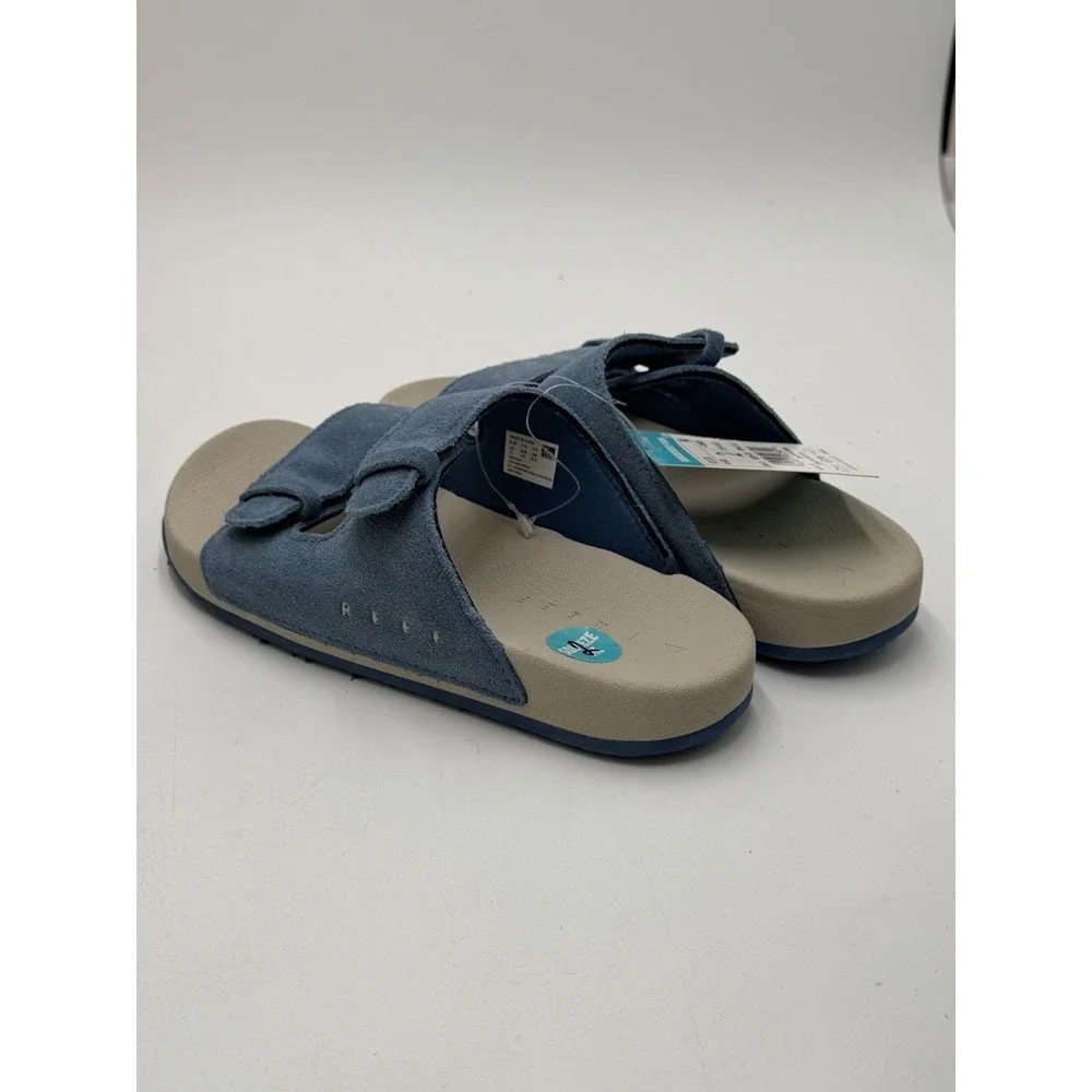 Reef Kids Ojai Sandals Suede Dusk Blue New Size 2 Boys Girls MSRP: $39.99